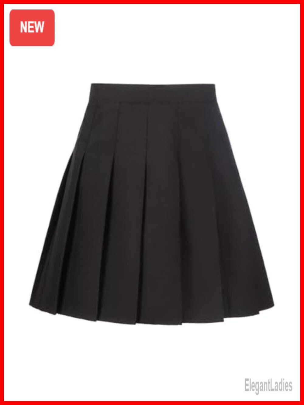 Pleated Skirt with Built-in Shorts High Waisted A-Line Skort